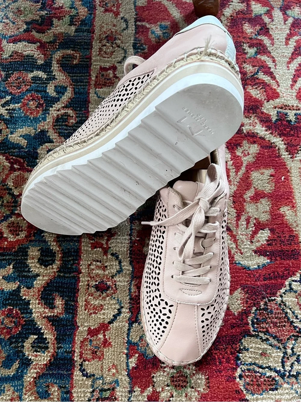 Marc Fisher Walden Espadrille Sneaker 8M PINK MSRP $150 EUC